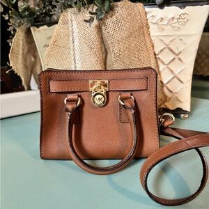 Michael Kors Hamilton Mini Bag with Gold Accents